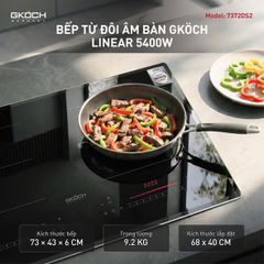 BẾP TỪ CAO CẤP 2 VÙNG NẤU GKÖCH 7372DS2 - 5400W