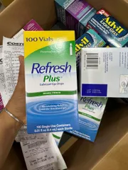 Nước mắt Refresh Plus 100 ống, dưỡng ẩm, chống khô mắt, dùng một lần