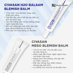 Kem Dưỡng Da Civasan H2O Balsam/ Meso Blemish Balm (35ml) – Kem Dưỡng Nâng Tone Phục Hồi Da