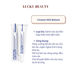 Kem Dưỡng Da Civasan H2O Balsam/ Meso Blemish Balm (35ml) – Kem Dưỡng Nâng Tone Phục Hồi Da