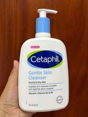 Sữa Rửa Mặt Cetaphil Gentle Cleanser 591ml - Dành cho Da Nhạy Cảm, Sạch Sâu, Dưỡng Ẩm, Chống Kích Ứng