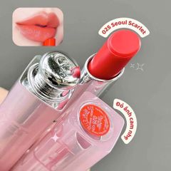 Son Dior Lip Glow 025 Seoul Scarlet - Son Môi Đỏ Cam Tươi, Chất Lượng, Lớp Son Dưỡng Mượt Mà, Phù Hợp Với Mọi Dịp
