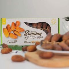 Chà Là Nguyên Cành Dates Sanwan 500g tem xanh