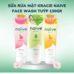 Sữa rửa mặt Kracie NAIVE FACE WASH tuýp 130gr