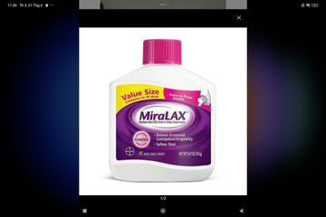 Bot uong nhuận tràng, giảm táo bón MiraLAX Powder Laxative 45 liều lượng (765g)