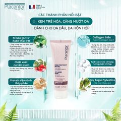 Kem Dưỡng Giúp Giảm Nếp Nhăn Placentor Vegetal Creme Structurante Anti-Age Texture Legere Anti-Ageing Cream Light Texture (Da dầu/ hỗn hợp)