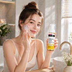 Sữa rửa mặt tạo bọt Neutrogena Curcuma Clear 150ml dịu nhẹ làm sạch da dầu mụn da nhạy cảm