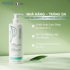 Sữa DưỡngToàn Thân Làm Trắng Da Placentor Vegetal Melawhite Lait Corps Eclaircissant Melawhite Lightening Body Lotion