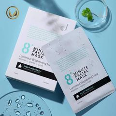 Mặt nạ dưỡng sáng da trong 8 phút New Zealand Jema Rose 8+ Minute Luminous Whitening Mask 7x25ml