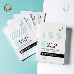 Mặt nạ dưỡng sáng da trong 8 phút New Zealand Jema Rose 8+ Minute Luminous Whitening Mask 7x25ml