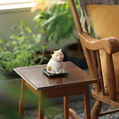 Lư hương Hình Mèo Con Urara Kouro Kitten - Gốm Sứ Cao Cấp (Kèm Đế Cắm)