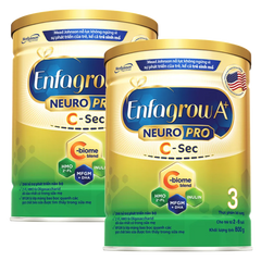 Combo 2 Sữa Enfagrow A+ NeuroPro 3 C-Sec 800g (2-6 tuổi)