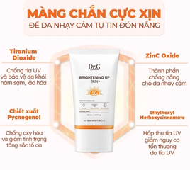 Kem Chống Nắng Kiềm Dầu Nâng Tông Dr.G Brightening Up Sun+ SPF50+ PA+++ 50ml