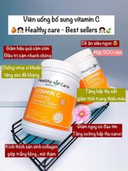 Vitamin C 500mg Healthy Care 120 viên – bổ sung đề kháng