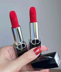 (Xách tay Pháp) Son Dior 764 Rouge Dior Fullbox – son lì dưỡng môi