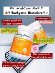 Vitamin C 500mg Healthy Care 120 viên – bổ sung đề kháng 664651