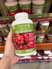 VIÊN UỐNG VIÊM ĐƯỜNG TIẾT NIỆU TRUNATURE CRANBERRY MỸ hộp 140 viên