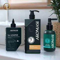 Dầu gội ngăn gàu, giảm nhờn da đầu và ngăn bết tóc AROMASE Oily Scalp Balancing Shampoo 400ml