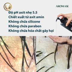 Dầu gội ngăn gàu, giảm nhờn da đầu và ngăn bết tóc AROMASE Oily Scalp Balancing Shampoo 400ml