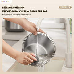 Nồi cơm điện inox Bear 1.2L RC-5H30O12