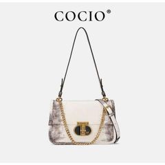 Túi xách nữ COCIO HiMaLayAn Dáng Kẹp Nách Sang Chảnh, Da Bò Cao Cấp