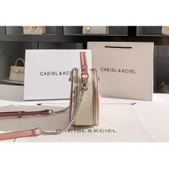 (Hàng V.I.P LIMITED) - Túi xách Nữ MISS GAIL Cốp tròn họa tiết sang trọng