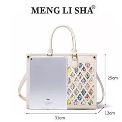 (Hàng V.I.P LIMITED - KHÔNG HỘP) - Túi xách Nữ MENGLISHA Dáng Công Sở Sang Trọng. Dễ phối đồ.