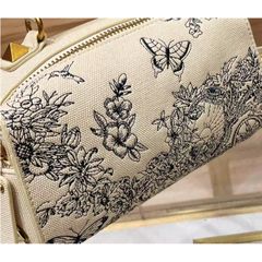 Túi xách nữ BANEVANF. thiết kế túi hộp họa tiết 8D, Màu kem bag xanh, Sang trọng