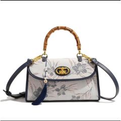 (Hàng V.I.P LIMITED) - Túi xách nữ phiên bản giới hạn MISS GAIL quai gỗ thêu