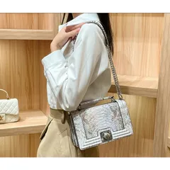 (HÀNG V.I.P ORDER) - Túi xách nữ chữ nhật size 22.5 thanh lịch sang trọng da rắn Xà Cừ