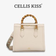 (Hàng V.I.P LIMITED - FULLBOX HÃNG) Túi xách nữ CELLIS KISS thiết kế thêu sang trọng, Đẳng cấp Màu trắng be