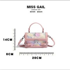 (Hàng V.I.P LIMITED) - Túi hộp nữ phiên bản giới hạn MISS GAIL màu tương phản kim tuyến dạ quang