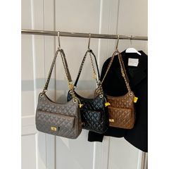 (HÀNG ĐẸP) - Túi Form Dáng Công Sở, Túi Khóa Xoay Bản To Dây Xích Hoa Trà, Túi Size 30*15*10CM