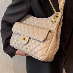 (HÀNG ĐẸP) - Túi Form Dáng Công Sở, Túi Khóa Xoay Bản To Dây Xích Hoa Trà, Túi Size 30*15*10CM