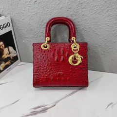 (HÀNG CAO CẤP) (Túi Xách Nữ Da Cá Sấu QC) - D.R Cao Cấp Size 22, Túi đeo chéo Da Cá Sấu Sang trọng