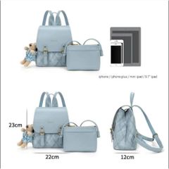 (LIMITED ORDER) - Balo Nữ TERRE BLEUE, Chất Liệu Da, Phù Hợp Đi Chơi Dạo Phố