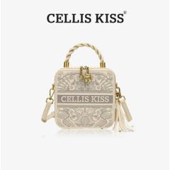 (Hàng V.I.P LIMITED - FULLBOX HÃNG) - Túi xách nữ CELLIS KISS Thời Thượng, Trang Nhã, Dễ Phối Đồ. Màu Be Bag