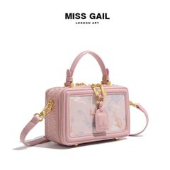(Hàng V.I.P LIMITED) - Túi xách Nữ MISS GAIL Hộp Chữ Nhật Dễ Thương Hồng Nhẹ Nhàng