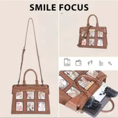 (Hàng V.I.P LIMITED) - Túi xách nữ SMILE FOCUS thời thượng, họa tiết tranh vẽ cổ điển, màu nâu
