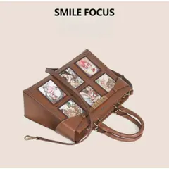 (Hàng V.I.P LIMITED) - Túi xách nữ SMILE FOCUS thời thượng, họa tiết tranh vẽ cổ điển, màu nâu