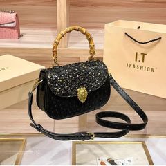 (HÀNG V.I.P ORDER) - Retro Da Tre Túi Xách Nữ 2024 Phong Cách Mới Niche Thời Trang Một Vai Messenger Túi Nhỏ