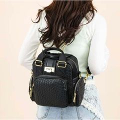 Ba Lô Nữ, Đa Năng, Da PU, Không Thấm Nước, Ba Lô Du Lịch, Dành Cho Bé Gái, Dung Lượng Lớn, Thích Hợp Cho Học Sinh, Túi