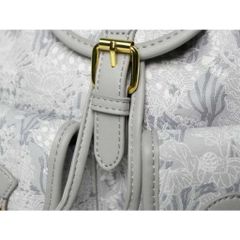 (HÀNG XINH - LIMITED) - Balo Nữ Họa Tiết Xám Xinh Xắn Dạng Rút