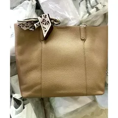 Túi xách nữ công sở da bò tặng kèm nơ size 34, đựng vừa giáo án, A4