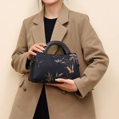 (HÀNG ĐẸP) - Túi xách Retro Size 28 ĐỦ MÀU - Thơm Mây Sợi Phong Cách Dân Tộc Mới Sườn Xám