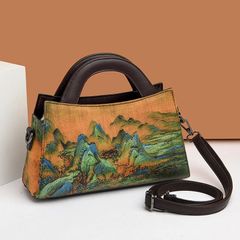(HÀNG ĐẸP) - Túi xách Retro Size 28 ĐỦ MÀU - Thơm Mây Sợi Phong Cách Dân Tộc Mới Sườn Xám