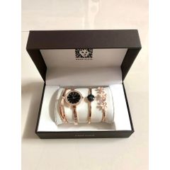 (Hàng mới về) (HÀNG CHÍNH HÃNG) - SET Đồng Hồ Sang Chảnh Chống Nước Nhẹ Kèm 4 Phụ kiện cao cấp