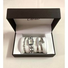 (Hàng mới về) (HÀNG CHÍNH HÃNG) - SET Đồng Hồ Sang Chảnh Chống Nước Nhẹ Kèm 4 Phụ kiện cao cấp