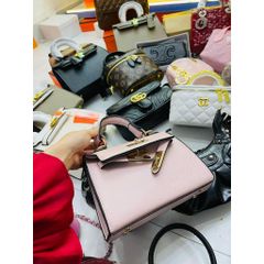(FULL BOX/ NO BOX) - Khóa Vàng - Túi xách Nữ da xước khóa vàng tag size 19 đủ màu