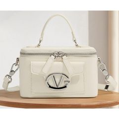 (VIP ORDER LIMITED) - Cốp TRẮNG VALEN.T.INO Da Thật Nhỏ cầm tay, đeo chéo THANH LỊCH